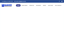 Tablet Screenshot of gaho.com.br